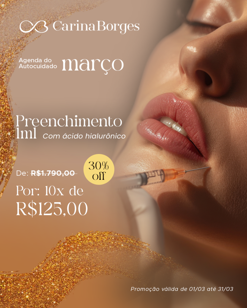 PREENCHIMENTO 1ml Com ácido hialurônico